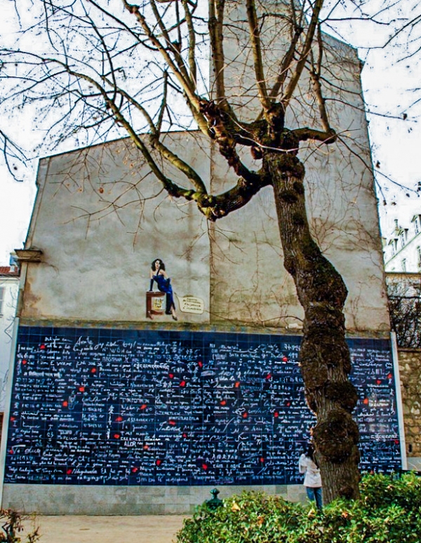 사랑의 벽(Le mur des je t’aime). 사진;트래블위즈