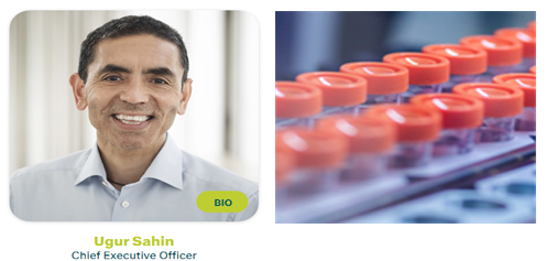 독일 생명공학 기업 바이오엔테크를 창업한 우구르 사힌(사진 왼쪽). 바이오엔테크 홈페이지 캡처. 모더나 홈페이지 캡처(사진 오른쪽)