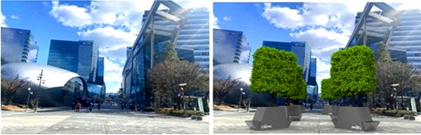 마포구 ‘움직이는 공원’ 조성 이미지. 마포구 상암문화광장. 서울시 제공